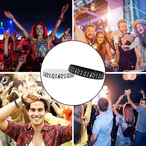 iplusmile 10 قطع أساور معصم من السيليكون، أساور مقاومة للتمزق قابلة لإعادة التدوير، أساور معصم قابلة للتمدد للجنسين لمناسبات يوم الاستقلال وحفلات المهرجانات in Kuwait