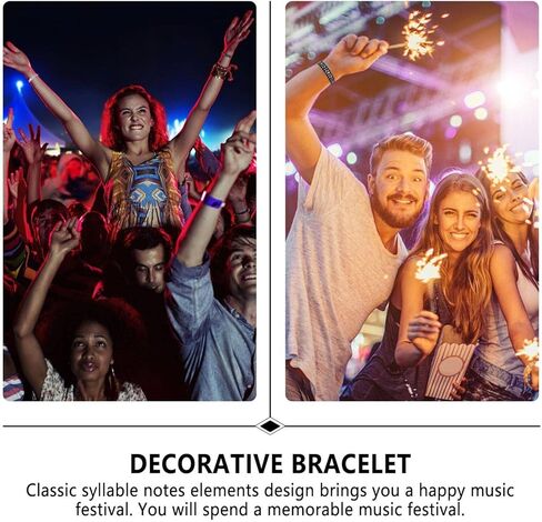 iplusmile 10 قطع أساور معصم من السيليكون، أساور مقاومة للتمزق قابلة لإعادة التدوير، أساور معصم قابلة للتمدد للجنسين لمناسبات يوم الاستقلال وحفلات المهرجانات in Kuwait