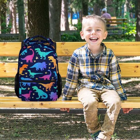 Dinosaur Backpack for Boys Girls, School Backpack for Kids, 17 Inch Kids Bookbag for Elementary Middle School, Funny, Colorful Durable Girls Dinosaur Backpacks in Saudi Arabia