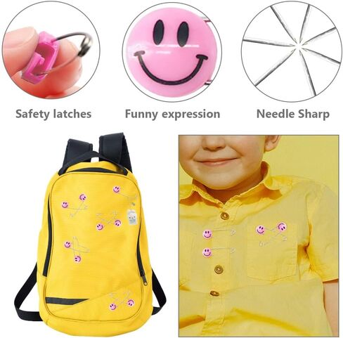 50 PCS Safety Pin 53mm/2.1in Baby Diaper Pins for Cloth Plastic Head Baby Pins for Diapers Stainless Steel Cloth Pins with Locking Closures Nappy Pins for Crafts（XL/Pink） in Kuwait