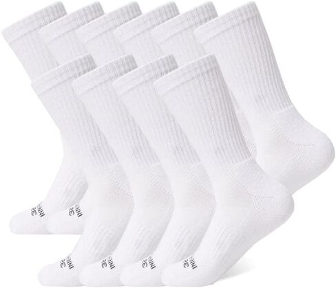 32 DEGREEES Men's 5 Pack Comfort Crew Socks | Anti-Odor | Arch Support| Active | Casual | Work in Saudi Arabia