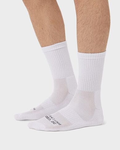 32 DEGREEES Men's 5 Pack Comfort Crew Socks | Anti-Odor | Arch Support| Active | Casual | Work in Saudi Arabia