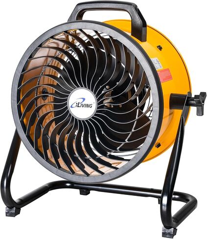 iLIVING 30 Inches High Velocity Drum Fan Industrial, Commercial, Air Circulator for Garage, Shop, Patio, Barn, Greenhouse, Speed Control 8300CFM, UL Listed in Kuwait