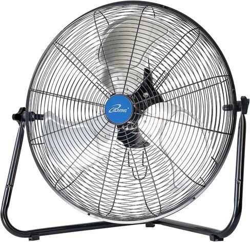 iLIVING 30 Inches High Velocity Drum Fan Industrial, Commercial, Air Circulator for Garage, Shop, Patio, Barn, Greenhouse, Speed Control 8300CFM, UL Listed in Kuwait