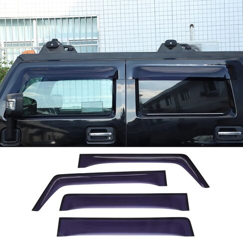 PIUGILH Window Visor Deflector Rain Guard Fit for Hummer H2 Exterior Accessories,Window Vent Visors Rain Guards, 4Pcs in Saudi Arabia