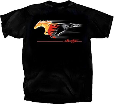 تي شيرت فورد موستانج Flaming Pony Muscle مقاس X-Large in Kuwait