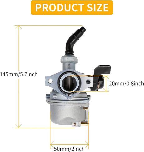 PZ19 Carburetor with Fuel Filter & 35mm Air Filter for Honda CRF 50cc 70cc 80cc 90cc 110cc 125cc ATV Dirt Pit Bike Taotao in Saudi Arabia