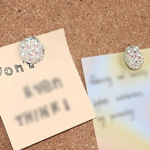 20 Pcs Push Pins Round Glitter Crystal Head Map Tacks Decorative Push Pins for Home Offices Classes Use in Saudi Arabia