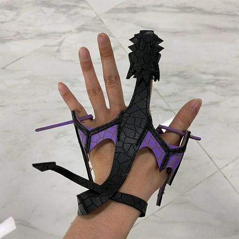 الجلود اليد التنين مخالب سوار للرجال، خمر اليدوية التفاف حول المعصم إصبع سوار Funy تأثيري حزب المعصم الكفة سوار المجوهرات هدية in Kuwait