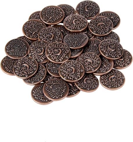 Ancient Celtic Themed Prop Coins - 12 Copper Replica Coins - Historical Novelty Coins and Game Pieces in Kuwait