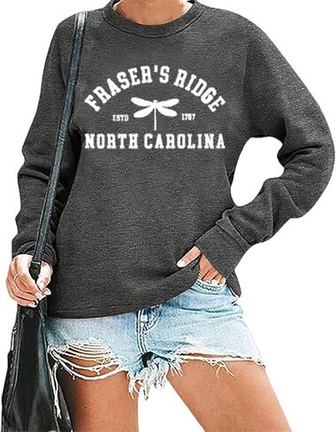 Women Fraser's Ridge Sweatshirt Claire Out-lander Gift for Her Sassenach Scotland Sweatshirt Gifts in Saudi Arabia