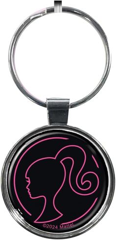 Ata-Boy Barbie Silhouette Keychain 1.5" Fob Keychain for Keys, Backpack Pulls and More in Saudi Arabia
