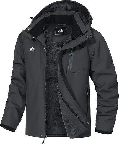 Men's Mountain Ski Jacket Waterproof Winter Coat Warm Snowboarding Jacket Snow Windbreaker Hooded for Hiking in Saudi Arabia