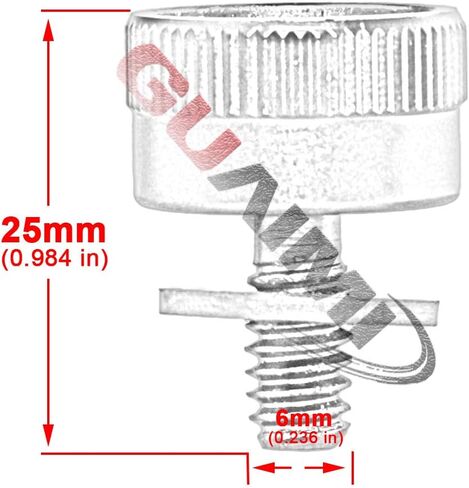 Aluminium Knurled Fender Seat Bolt Screw 1/4"-20 Thread Compatible with Harley Sportster Touring Softail Dyna CVO Electra Glide Street Glide 1996-2020- Skeleton Middle Finger-Chrome in Saudi Arabia