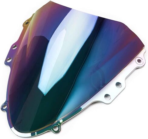 WYNMOTO دراجة نارية داكنة إيريديوم فقاعة مزدوجة الزجاج الأمامي متوافق مع سوزوكي 04 05 GSX-R 600 GSXR 750 GSXR600 GSXR750 K4 2004 2005 (إيريديوم عميق) in Kuwait