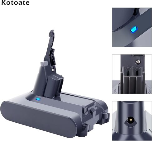 استبدال بطارية kotoate 21.6 فولت 4500 مللي أمبير في الساعة V7 لبطارية دايسون V7 SV11 V7 رأس المحرك V7 الحيوان V7 Trigger V7 المطلق V7 حساسية HEPA للسيارة + القارب، بطارية فراغ لاسلكية منفوشة، مع 2 مرشحات in Kuwait