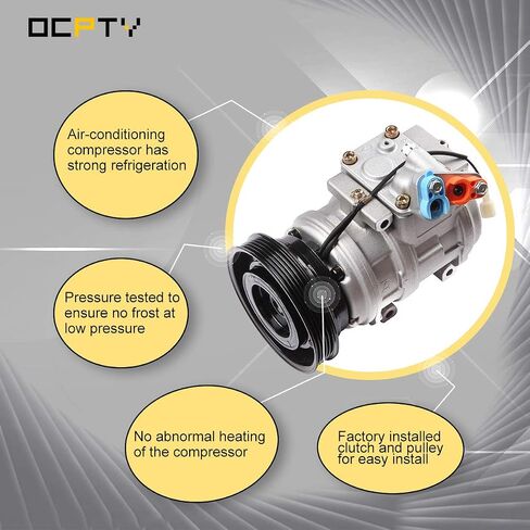 ضاغط التيار المتردد OCPTY لـ 1987-2001 لسيارة Toyota Camry 2.0L 2.2L 2.5L لسيارة Toyota Celica 2.0L 2.2L CS20113 6511537 2011240 58398 274127 TEM274127 TEM254127 4710146 4711146 4711 217 8832033100 618398 in Saudi Arabia