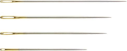 Sashico Needles, Assorted Sizes for Sashiko Stitching, Bundled with Embroidery Scissors, Long Needles for Crafts, Embroidery Needles, Ideal for Fabrics [Pack of 1] in Saudi Arabia