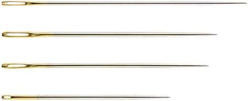 Sashico Needles, Assorted Sizes for Sashiko Stitching, Bundled with Embroidery Scissors, Long Needles for Crafts, Embroidery Needles, Ideal for Fabrics [Pack of 1] in Saudi Arabia