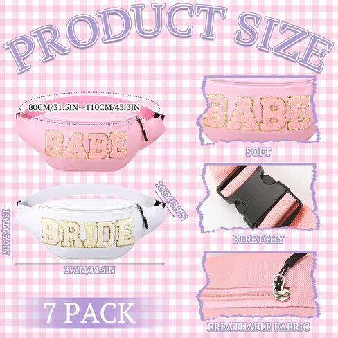 مجموعة 8 قطع من حزمة فاني العازبة، 1 حزمة فاني العروس، 7 حزم فاني فاتنة، حقيبة تصحيح الحروف لحفلات الزفاف وحفلات الزفاف in Kuwait