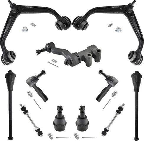 ASTARPRO - 11pc Front End Kit Replacement for 2012-2019 Chevy Silverado GMC Sierra 2500HD 3500HD, 2 Upper Control Arms 2 Lower Ball Joints 2 Sway Bars 4 Outer & Inner Tie Rods 1 Idler Arm in Saudi Arabia