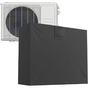 GUEQUITLEX Mini Split Air Conditioner Covers for Outside Compressor 37.8 x 16.5 x 32.6 inches AC Condenser Cover with Vent Hole Waterproof Mini Split Covers for Outside Units