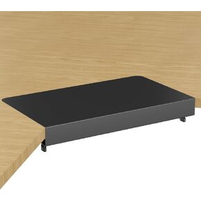 منصة موصل مكتبية بمشبك على الزاوية مقاس 17 بوصة من Suptek لتثبيت صواني لوحة المفاتيح تحت المكتب على المكاتب على شكل حرف L، أسود in Kuwait