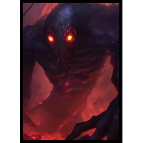 100 PCS MTG Card Sleeves with 100 PCS Perfect Fit Sleeves, Art Matte Card Sleeves with Inner Sleeves - Fit Standard Size - Nightmare House of Horror Cards