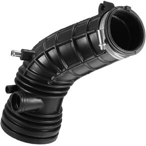 ACROPIX Air Cleaner Intake Hose Tube with Clamps 17228-RBB-A00 - Car - Engine Filter Air Intake Duct Hose Tube - for Acura TSX 2.4L L4 Gas 2006-2008 Rubber Black - 1Pc Car Parts