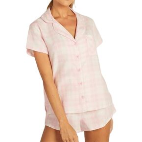 Hassembly Women 2 Piece Satin Pajama Set Cute Bow Print Short Sleeve Shirt Loose Shorts Matching Set Summer Casual Loungewear