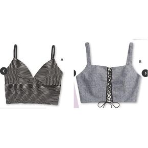Simplicity Learn Women's Bralette Sewing Patterns, Sizes XXS-XXL, white
