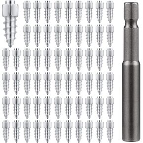 Screw in Tire Studs, 9mm Wheel Tyre Studs for Snow Tire Spikes ATV Tire Studs with Installation Tool for Car Truck Motorcycle Bicycle Boot ATV SUV Auto Accessories (100 Pieces)