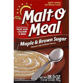 Malt-O-Meal Maple & Brown Sugar Hot Cereals, 28 Oz. Box (Pack of 3) - 3 pack