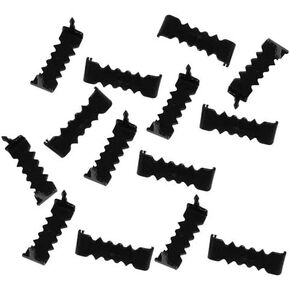Premium Quality Steel 1" No Nail Sawtooth Picture Hangers - Black Oxide 10-Pack