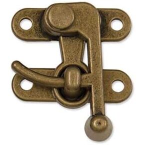 Tandy Leather Swing Bag Clasp Medium Antique Brass Finish 1306-02