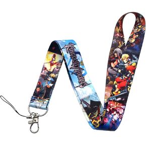 Cartoon Cute Anime Lanyard Keychain, Anime ID Badges Lanyard, Key Lanyard for ID Card Holder, Cell Phone Case
