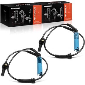 A-Premium ABS Wheel Speed Sensor Compatible with BMW Models - 525i, 528i, 530i, 535i, 535i GT, 535i xDrive, 545i, 550i, 645Ci, 650Ci, 650i - Front Driver and Passenger Side, Replace# 34526760045