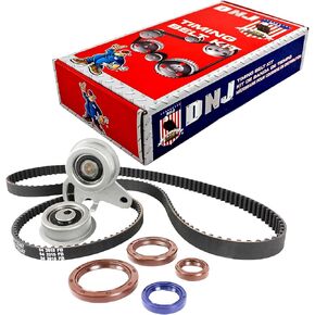 DNJ TBK128 Timing Belt Kit for 1993-1996 / Dodge, Mitsubishi/Mighty Max, Ram 50/2.4L / SOHC / L4 / 8V / 2351cc