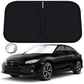 Bestview Windshield Sun Shade Compatible with 2011-2017 Honda Odyssey Mini Van Accessories, Front Window Sunshade Sun Visor Protector Block UV Rays Heat, Foldable 2 Layers 210T Material in Kuwait