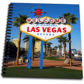 3dRose db_156501_1 Welcome to Fabulous Las Vegas, Nv Drawing Book, 8 by 8"