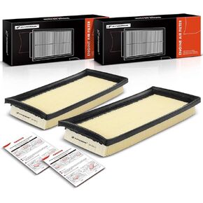 A-Premium 2-PC Engine Air Filter Compatible with Mitsubishi Mirage 2014-2023, Mirage G4 2017-2023, L3 1.2L, Flexible Panel, Replace# 178010Y040