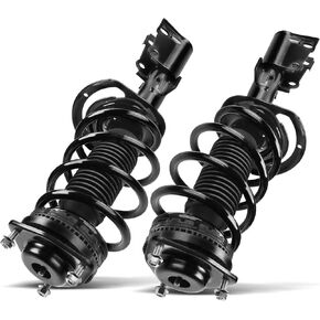 A-Premium Rear Pair (2) Shock Absorber Complete Strut & Coil Spring Assembly Compatible with Chrysler 200 2011-2014, Sebring 2007-2010 FWD & Dodge Avenger 2008-2014 Driver and Passenger Side, FWD