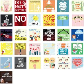 Funny Desk Sign, Desktop Flip Book Different Fun and Flip-Over Messages for Office Gifts Desk Accessories
