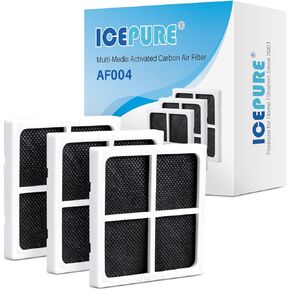 ICEPURE AF004 Refrigerator Air Filter Replacement for LG LT120F, Kenmore Elite 469918, ADQ73214402, ADQ73214404,6 PACK