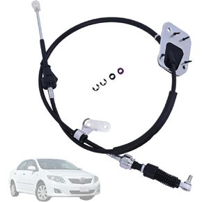 Automatic Transmission Shift Control Cable 33820-02370 33820-01050 Compatible with Toyota Corolla/Matrix 1.8L 2003 2004 2005 2006 2007 2008 Auto Trans Shifter Control Lever Cable