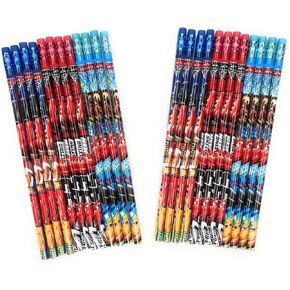 Authentic Lightning Cars McQueen Characters Wooden Pencils 2 Pack of 12