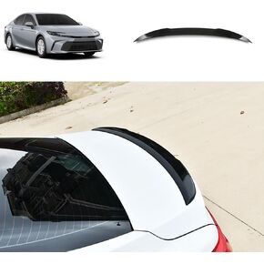 Rear Side Spoiler Wing Cover Compatible with Toyota Camry 9th Gen 2025 2026 Car Tail Cover Rear Window Trim Strip Exterior Car Accessories ABS 1PCS(Glossy Black Style)