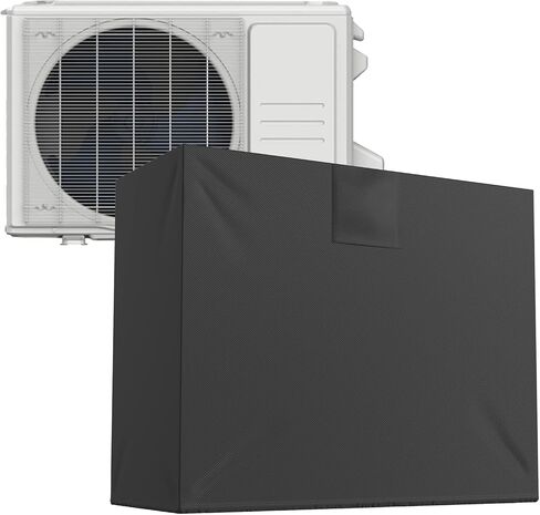 GUEQUITLEX Mini Split Air Conditioner Covers for Outside Compressor 37.8 x 16.5 x 32.6 inches AC Condenser Cover with Vent Hole Waterproof Mini Split Covers for Outside Units in Kuwait