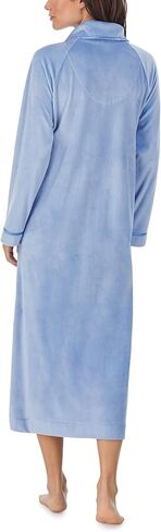 Eileen West womens Long Sleeve Velour Zip Robe in Saudi Arabia