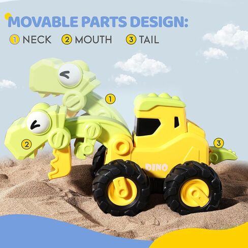 4 PCS Inertia Animal Car for 1 Year Old Boy and Girl|Toddler Toys Age 1-2|1 Year Old Boy Gifts for 1st Birthday|Baby Toys 12-18 Months in Saudi Arabia